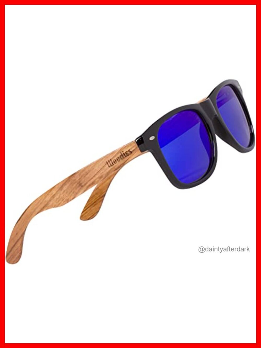 Zebra Wood Sunglasses Mirrored Polarized Lens Wooden Frame